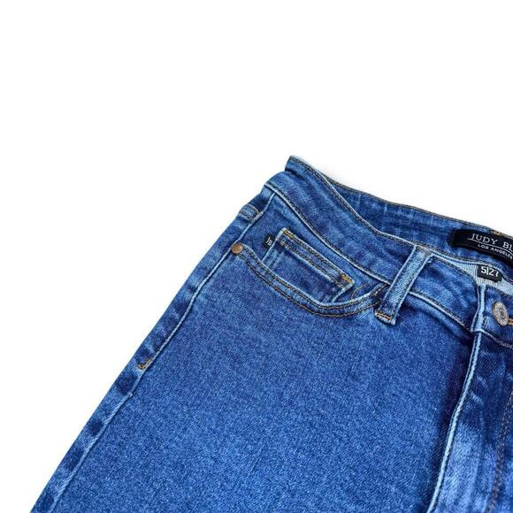 Judy Blue Skinny Fit High-Rise Stretch Denim Jeans Size 5/27 Classic Blue Wash - Picture 5 of 10